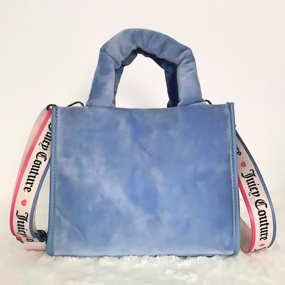 Juicy Couture Big Spender Slate Blue Mini Tote Bag NWT - Picture 8 of 11